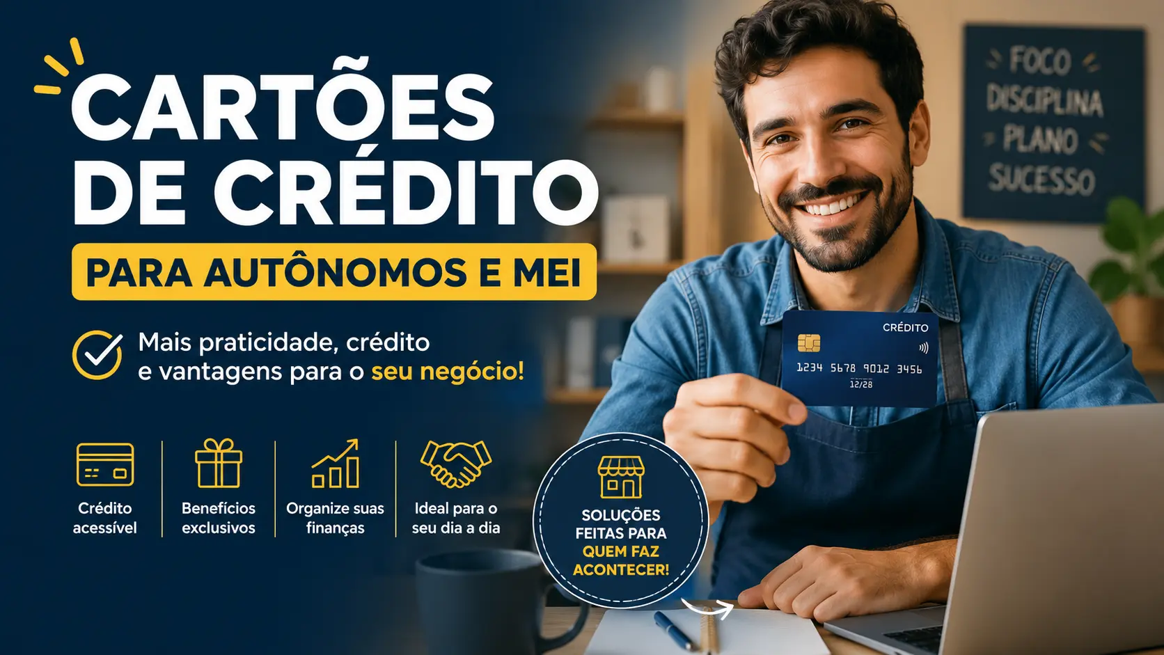 Cartões de Crédito para Autônomos e MEI: Como Separar as Contas e Conseguir Limite Alto em 2026